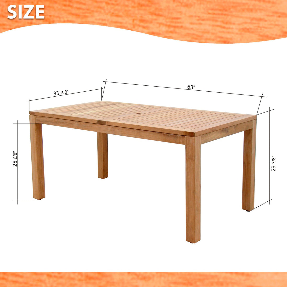 Rinjani 63" Teak Dining Table & 6 Manhattan Black Armchairs | FSC Wood & Weather-net | LifestyleGarden
