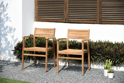 Julien FSC Teak Extendable Outdoor Dining Set | 7, 9 or 11-Piece | Extends to 79", 95" or 118" | LifestyleGarden