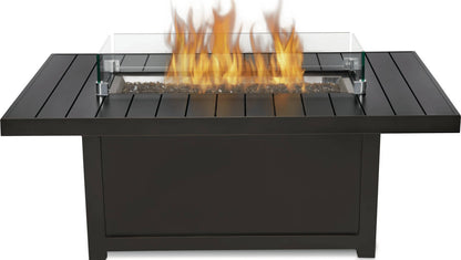 Patio Elegance St. Tropez Rectangle Fire Table | Patioflame | Bronze Finish | 376 lbs | Patio Elegance