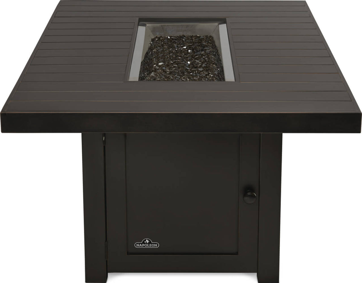 Patio Elegance St. Tropez Rectangle Fire Table | Patioflame | Bronze Finish | 376 lbs | Patio Elegance