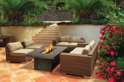 Patio Elegance St. Tropez Rectangle Fire Table | Patioflame | Bronze Finish | 376 lbs | Patio Elegance