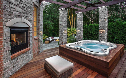 Monarch Hot Tub | Spacious 5-Person Outdoor Spa | LED Lighting | Value, Great & Extreme Series | 110V or 220V | Patio Elegance