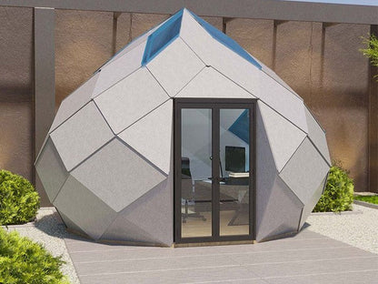 Patio Elegance Zomes Studio | Outdoor Studio Pod with Panoramic Glass | Office, Yoga, Art & Lounge | Free Shipping