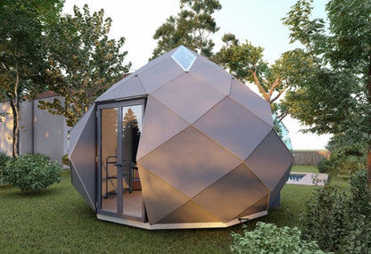 Patio Elegance Zomes Office | Outdoor Office Pod with Panoramic Glass | Weather-Resistant | Free Shipping