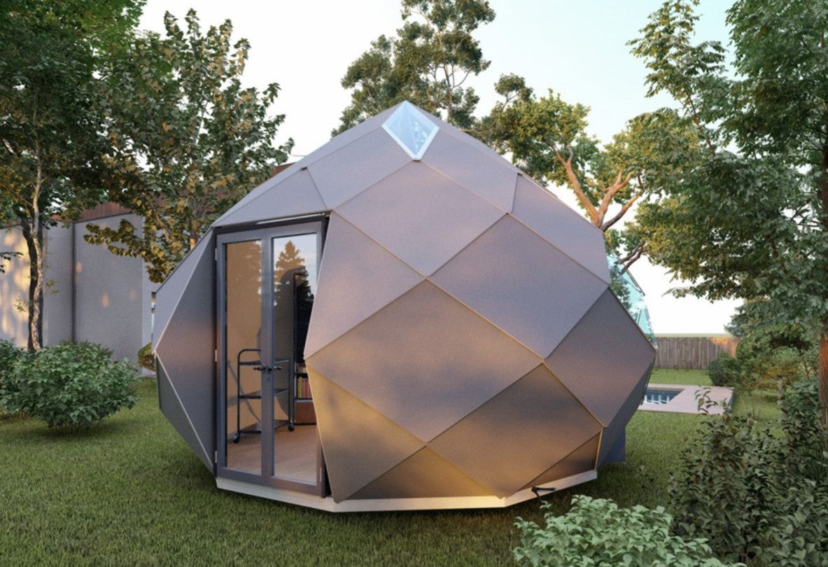 Patio Elegance Zomes Studio | Outdoor Studio Pod with Panoramic Glass | Office, Yoga, Art & Lounge | Free Shipping