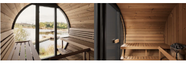 Mr. Steam Barrel Haus Outdoor Sauna Kit | 4 or 6 Person Barrel Sauna | Thermal Spruce, Electric Heater & Touchscreen Control