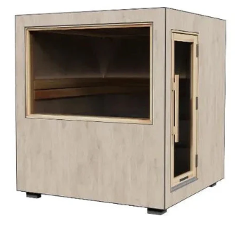 Thermasol Solaris Solar-Powered Outdoor Sauna | Off-Grid, 2–5 Person, Tile Oak, Designed in Finland | Free Shipping