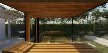 Thermasol Vue Outdoor Sauna | 3–4 Person, Panoramic Mirror Glass, 9kW Harvia WiFi | Free Shipping