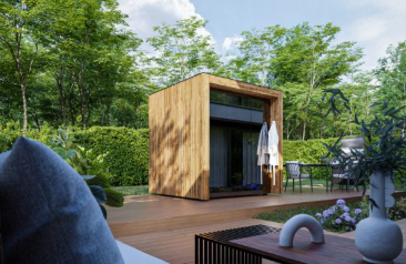 Thermasol Fortis Outdoor Sauna | 3–4 Person, Aspen Interior, 9kW Harvia Heater, WiFi | Free Shipping
