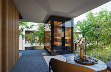 Thermasol Vera Outdoor Sauna | 2–3 Person, Dual Mirrored Glass, 8kW Harvia WiFi, Compact Footprint | Free Shipping