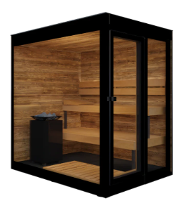 Thermasol Vera Outdoor Sauna | 2–3 Person, Dual Mirrored Glass, 8kW Harvia WiFi, Compact Footprint | Free Shipping