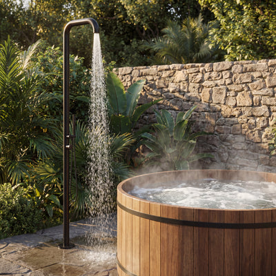 Cascade Freestanding Outdoor Shower with Handheld | 316 Outdoor Showers
