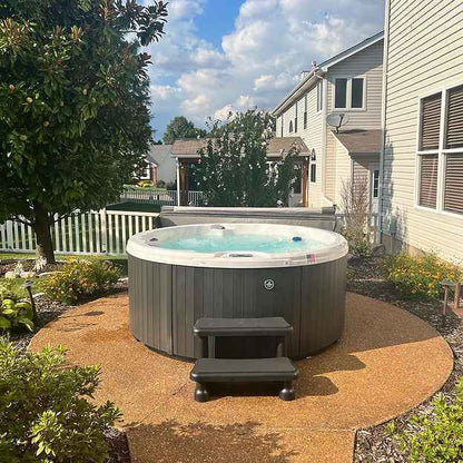 Northstar 7' Round Hot Tub | 5-Person Spa | 1 Captain's Chair + 4 Bench Seats | Value & Great Series | 110V or 220V | Patio Elegance