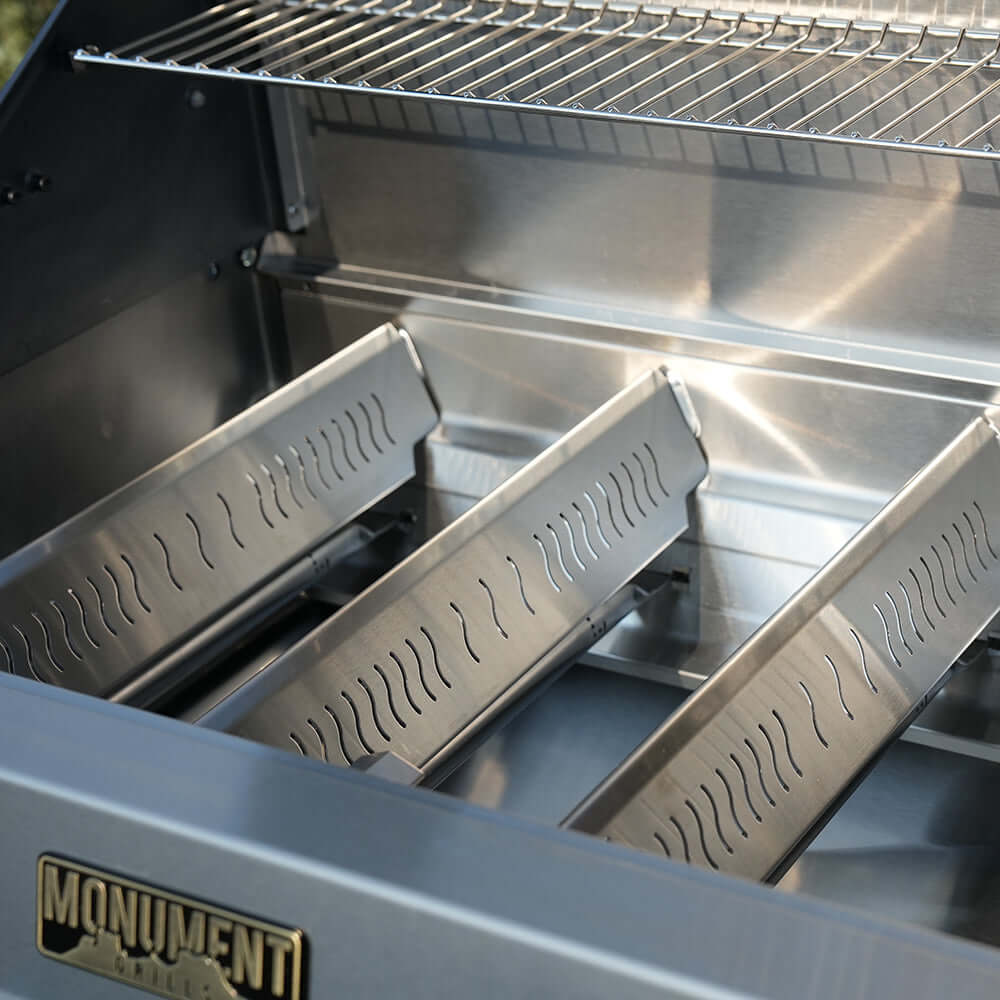 Monument Grills Eminence 405 | ClearView Smart Gas Grill with Bluetooth & LED Panel
