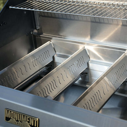 Monument Grills Eminence 405 | ClearView Smart Gas Grill with Bluetooth & LED Panel