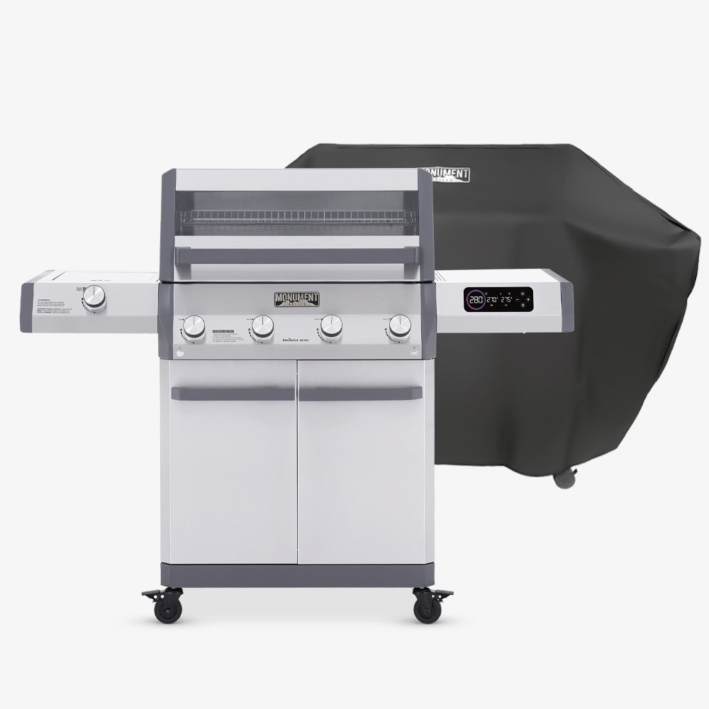 Monument Grills Eminence 405 | ClearView Smart Gas Grill with Bluetooth & LED Panel