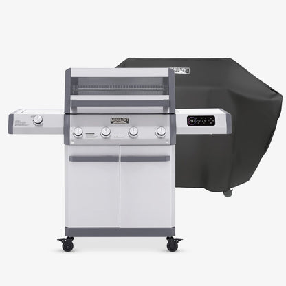 Monument Grills Eminence 405 | ClearView Smart Gas Grill with Bluetooth & LED Panel