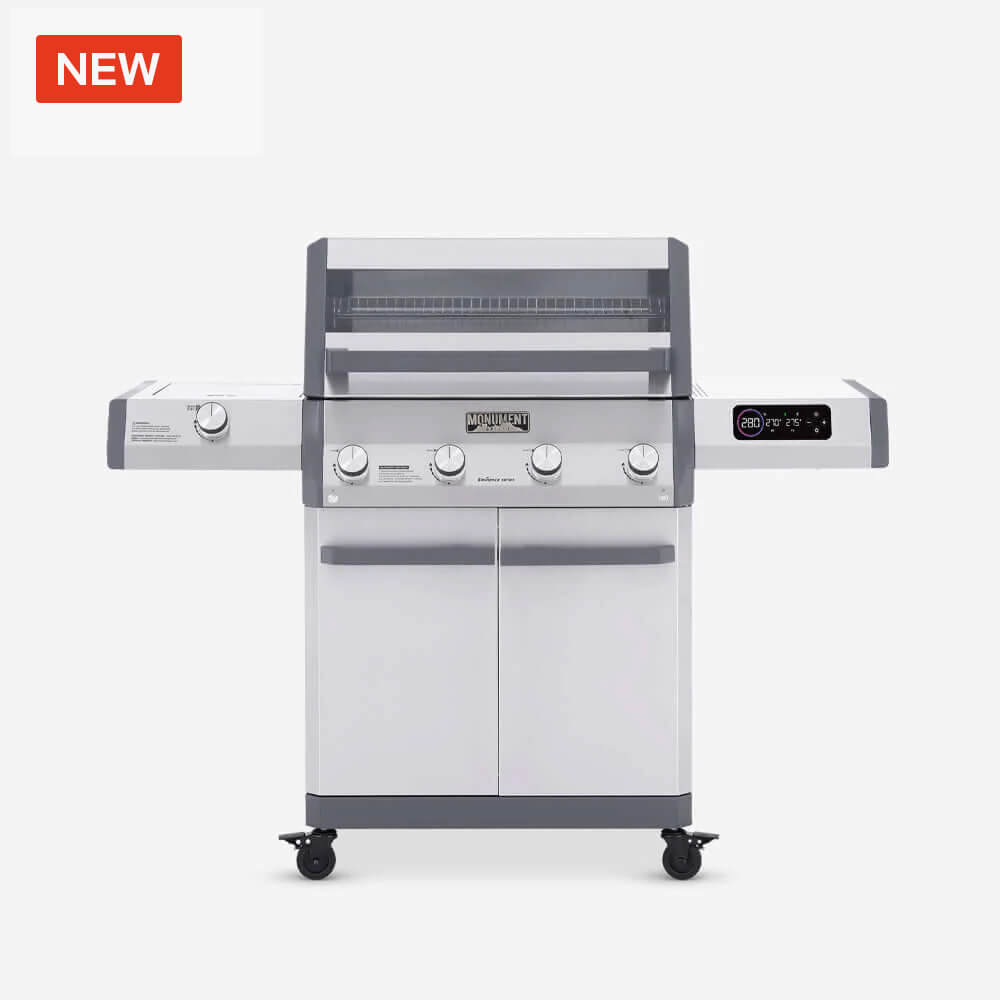 Monument Grills Eminence 405 | ClearView Smart Gas Grill with Bluetooth & LED Panel