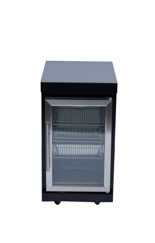 85-Inch Black Stainless Steel Outdoor Kitchen Island | 4-Burner Grill with Wine Cooler and Side Burner | 72,000 BTU
