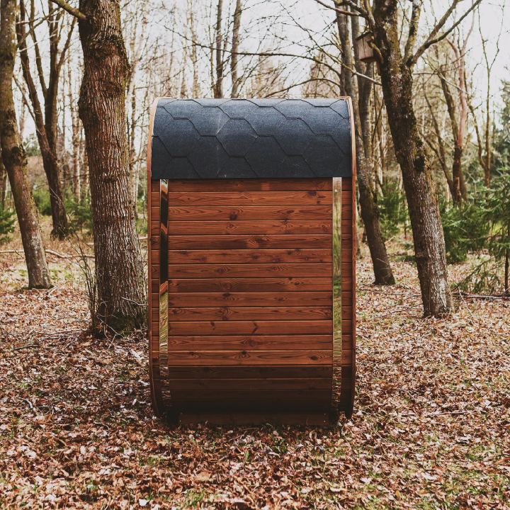 Mande MW20 ThermoWood Outdoor Sauna | 5–6 Person, Tempered Glass, LED Under-Bench, Choice of Heater | Free Shipping
