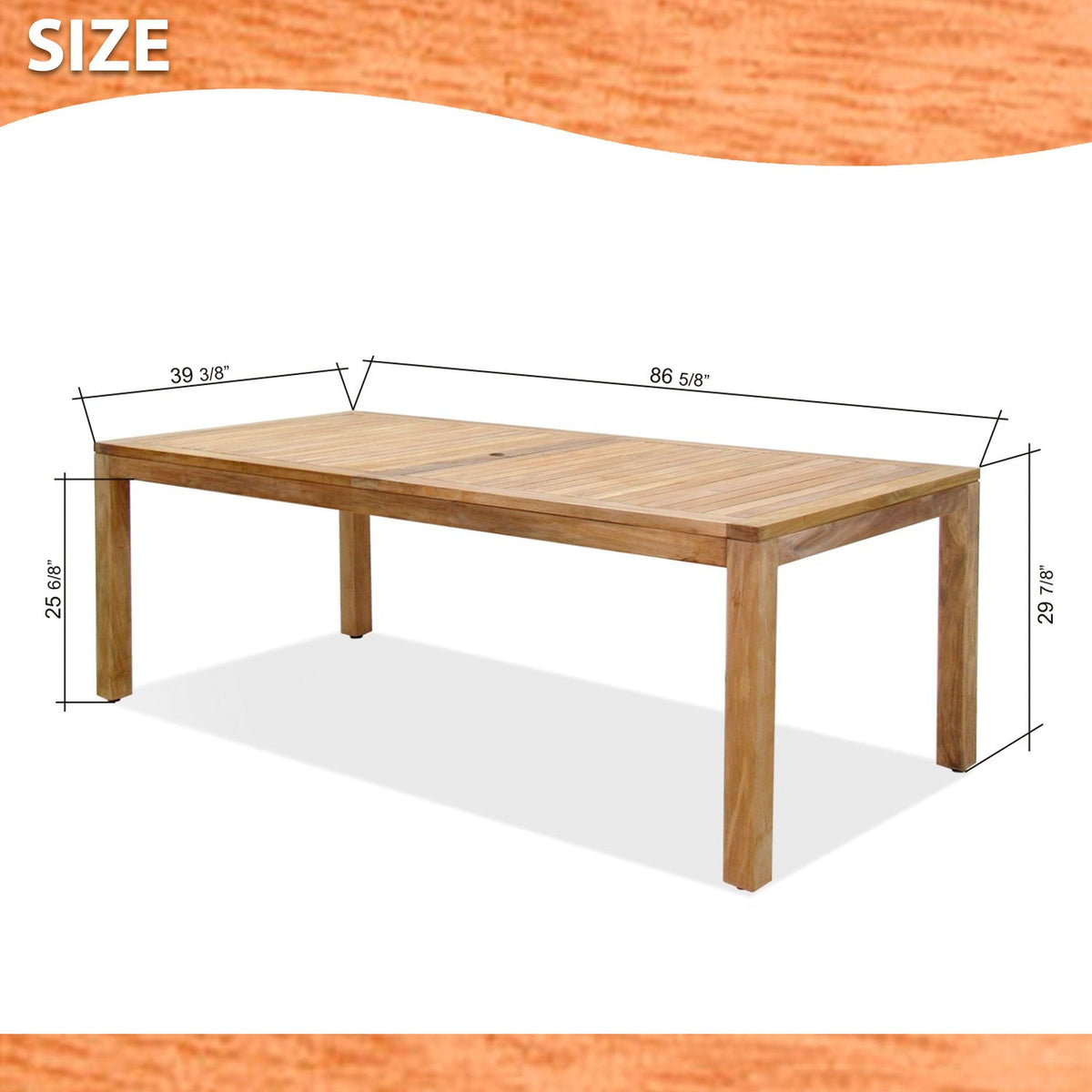 Rinjani Rectangular Teak Dining Table & Fortuna Armchair Set | FSC Teak & Weather-net | LifestyleGarden